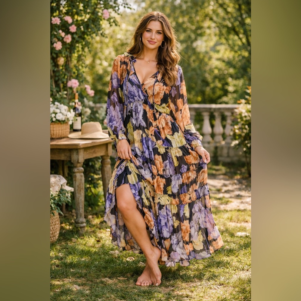 Floral Maxi Dress by Anthropologie